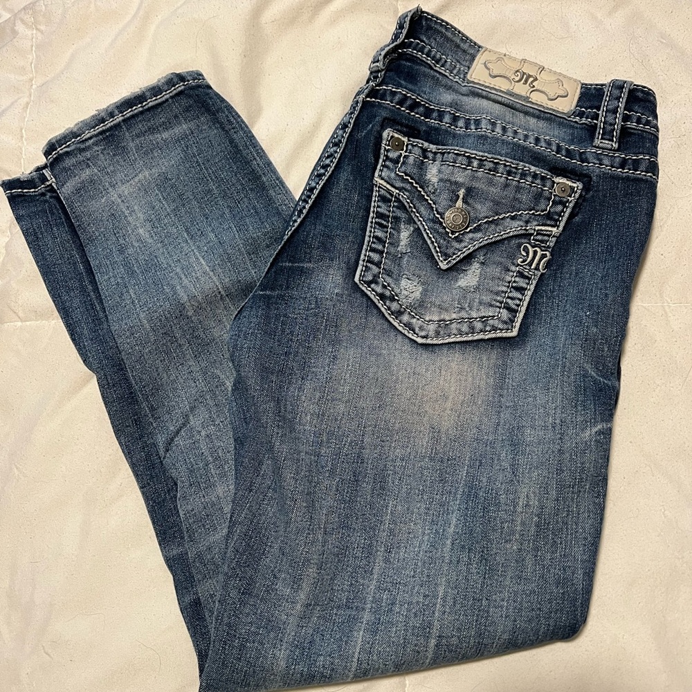 Miss Me ankle skinny jeans